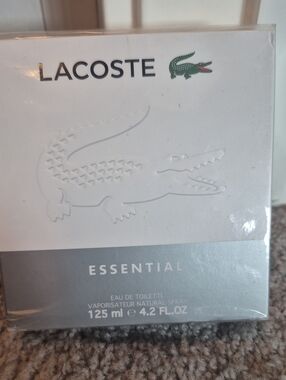 Lacoste Essential Men's EDT- White & Silver Packaging. 125ml